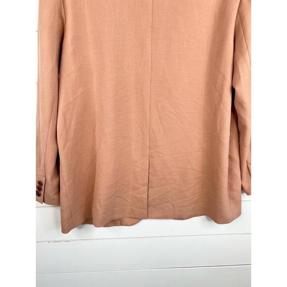 Nordstrom Two Button Notched Lapel Front Pockets Blazer Jacket Sz M Relaxed Fit - Picture 6 of 12